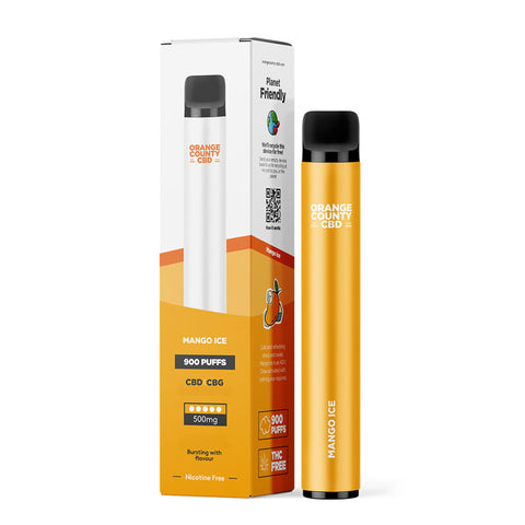 CBD/CBG Disposable Vape | Mango Ice | Orange County CBD CBD/CBG Disposable Vape | Mango Ice | Orange County CBD