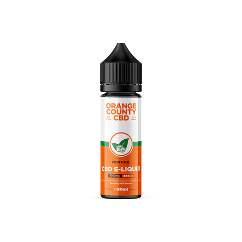 Menthol E-Liquid 1500mg (50ml) Orange County CBD Menthol E-Liquid 1500mg (50ml) Orange County CBD