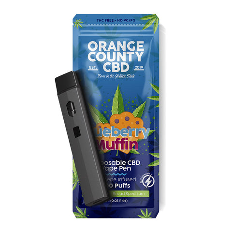 Blueberry Full Spectrum CBD Vape Pen - 250mg - Calm Indica