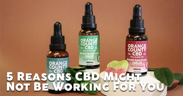5 Reasons Why CBD might not be working for you