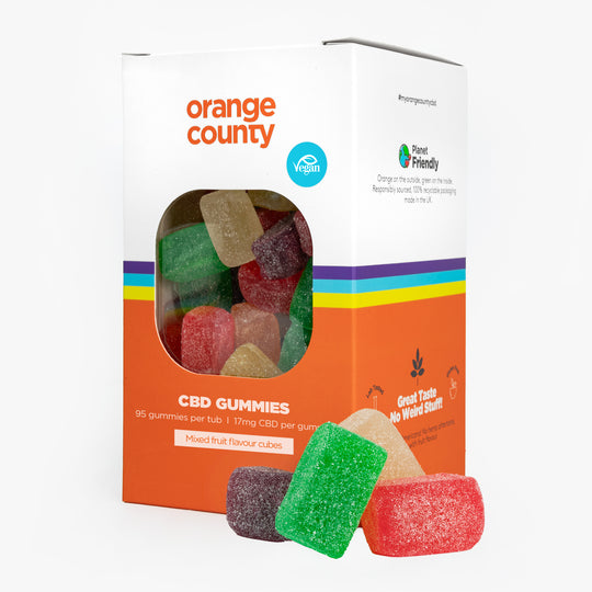 CBD Gummy Cubes (Large Tub)