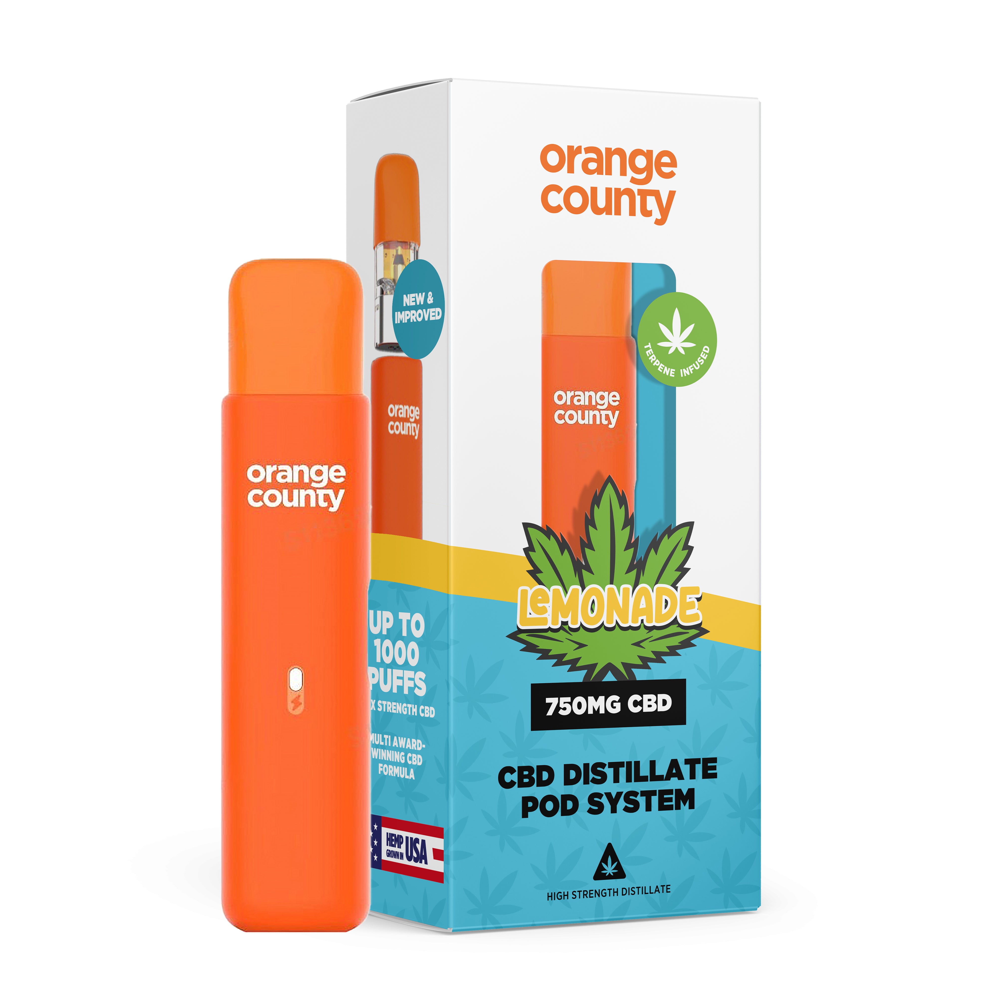 Lemonade 1ml rechargeable CBD Vape Pen - (750mg) Orange County CBD Lemonade 1ml rechargeable CBD Vape Pen - (750mg) Orange County CBD