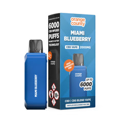 2000mg CBD/CBG Replacement Pod – Miami Blueberry (6000 Puff)