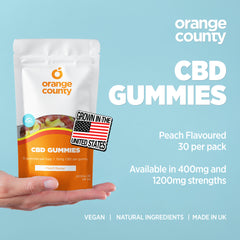 CBD Gummy Peach Rings (Small Tub)