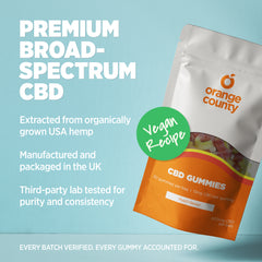 CBD Gummy Peach Rings (Small Tub)