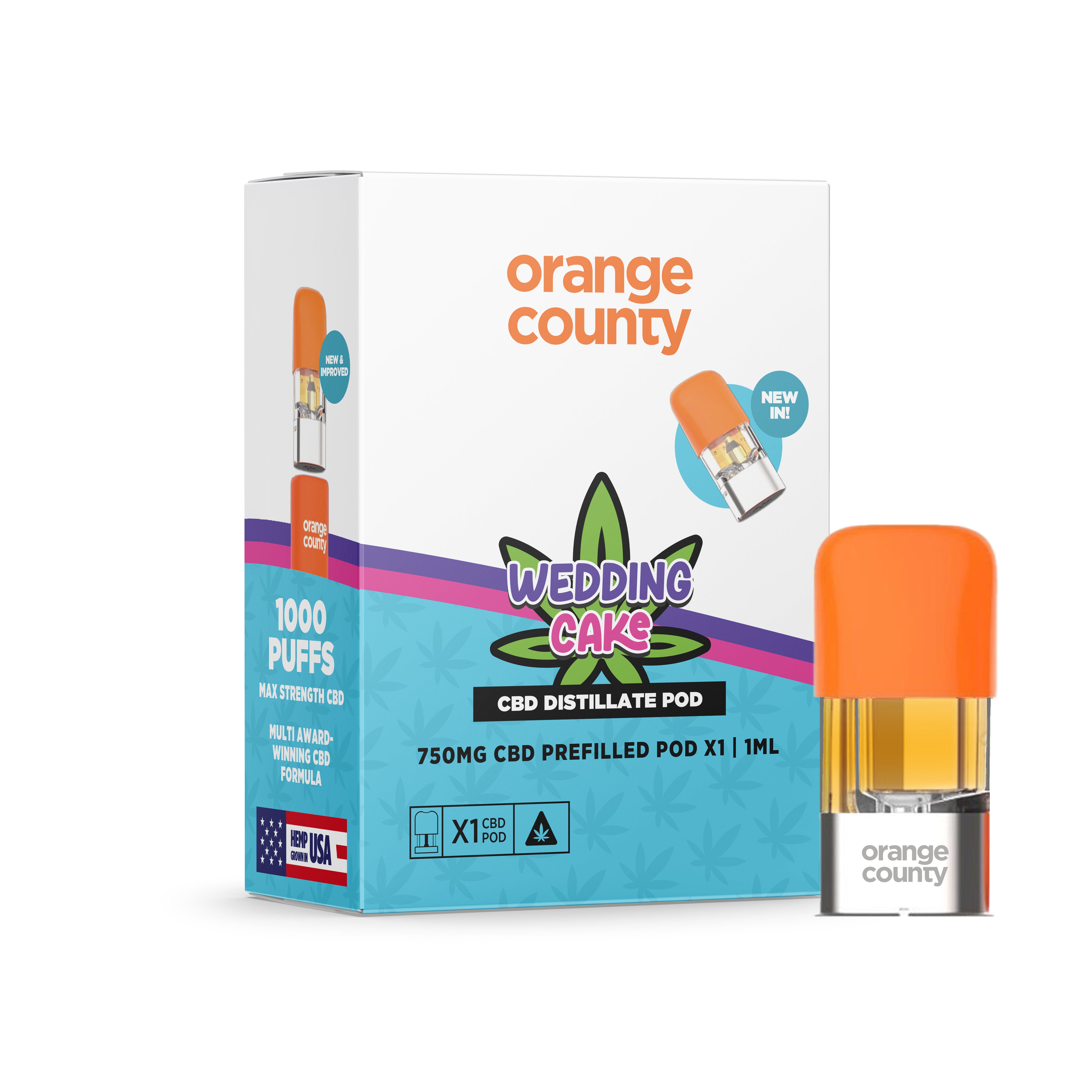 Wedding Cake OG 1ml Replacement Pod - (750mg) Orange County CBD Wedding Cake OG 1ml Replacement Pod - (750mg) Orange County CBD