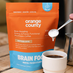 BRAIN FOOD. Focus Coffee | 200g & Free Mixer!